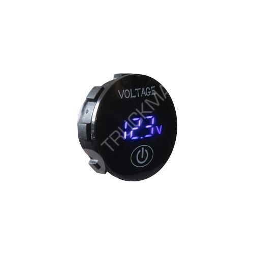 Digitální voltmetr 5-36V modrý s ukazatelem stavu baterie