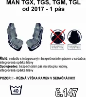 Potahy sedadel MAN č.147 – manšestr (1)
