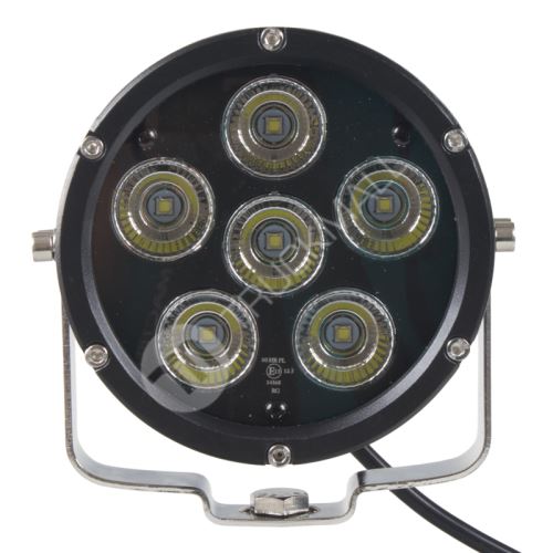 x LED světlo kulaté, 6x10W, ø125mm, R112