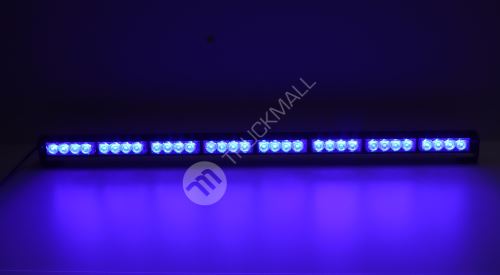 LED světelná alej, 32x 3W LED, modrá 910mm, ECE R10
