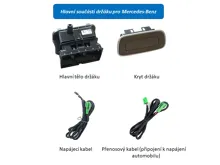 Držák pro instalaci do sedadel vozu Mercedes Benz, pro monitor v hnědé barvě (1)