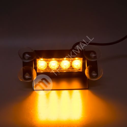 PREDATOR LED vnitřní, 4x3W, 12-24V, oranžový, 146mm