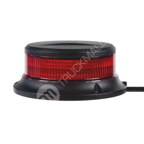 LED maják, 12-24V, 18x1W červený, pevná montáž ECE R10