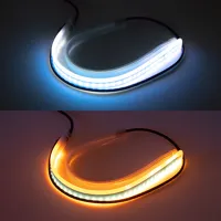 LED pásek, dynamické blinkry oranžová / poziční světla bílá, 30 cm (1)