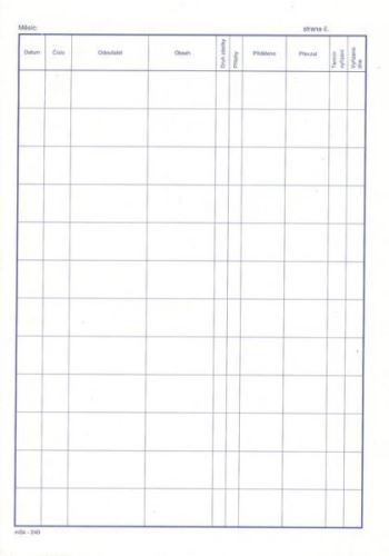 Kniha došlé pošty, 20 listů