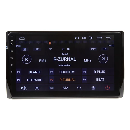 Autorádio pro Škoda Kodiaq 2016-2017 s 10,1" LCD, Android, WI-FI, GPS, Mirror link, Bluetooth