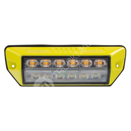 PREDATOR oranžový 6x2W + pracovní světlo, 12-24V, žlutý, ECE R65