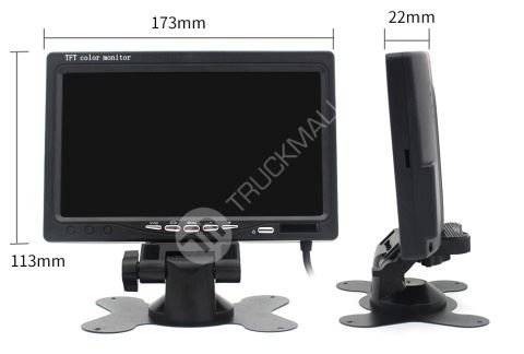 Barevný LCD 7,0" monitor, 12-24V