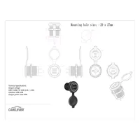 2x USB zásuvka 12/24V, 4,8A (1)