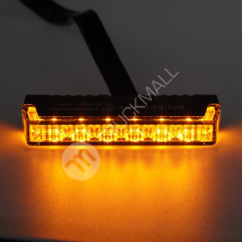 PROFI SLIM výstražné LED světlo vnější, do mřížky, oranžové, 12-24V, ECE R65