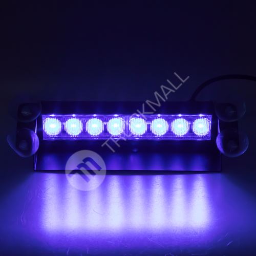 PREDATOR LED vnitřní, 8x3W, 12-24V, modrý, 233mm