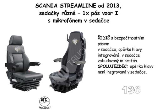 autopotahy SCANIA - č.136 - Streamiline od 2013 vzor I