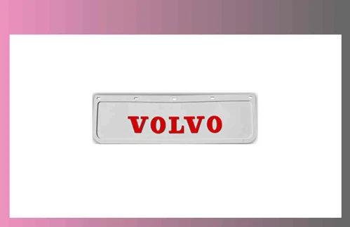 zástěra kola VOLVO- 600x180-pár-přední-bílá-červené písmo