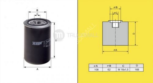 filtr naftový DAF 95XF EURO-HENGST-