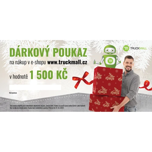 Dárkový poukaz TRUCKMALL 1500 Kč