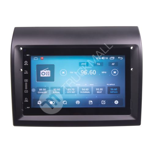 Autorádio pro FIAT/CITROEN/PEUGEOT s 7" LCD, Android, WI-FI, GPS, CarPlay, 4G, Bluetooth, 2x USB