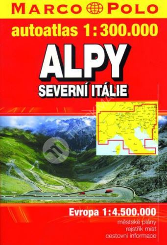 Sešitový atlas Alpy a severní Itálie