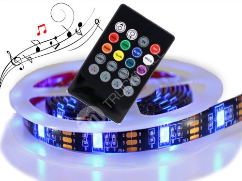 Světelný RGB LED pásek SONG - 200cm, 60LED, USB 5V