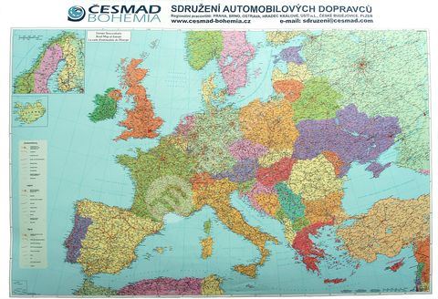 Nástěnná mapa - Evropa