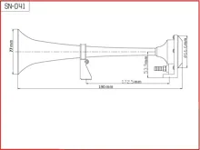1-tónová fanfára 180mm, 12V s kompresorem (1)