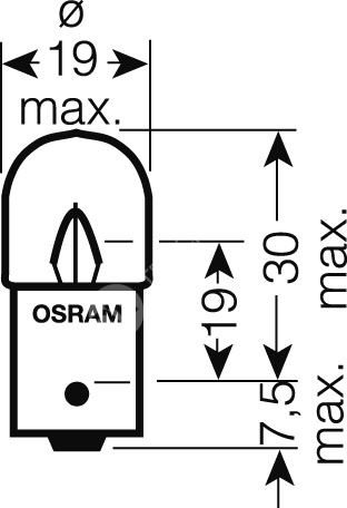 OSRAM 24V R10W (BA15s) 10W standard (10ks)