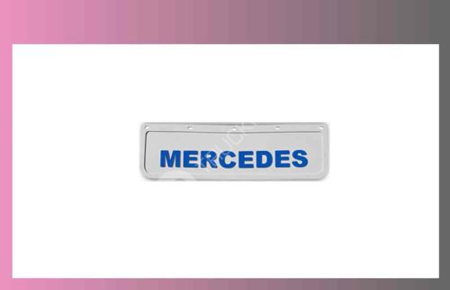 zástěra kola MERCEDES 600x180-pár-přední-bílá-modré písmo