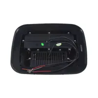 Výstražné LED světlo obdélníkové s přísvitem, 12-24V, červené, ECE R65 (2)