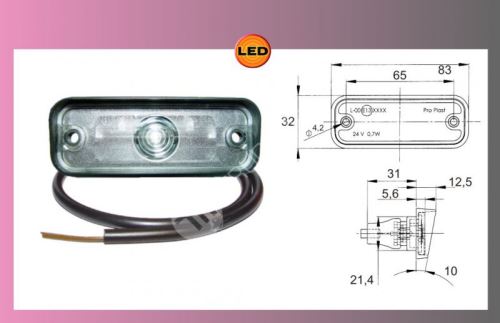 osvětlení SPZ-LED,24V+0.5m kabel