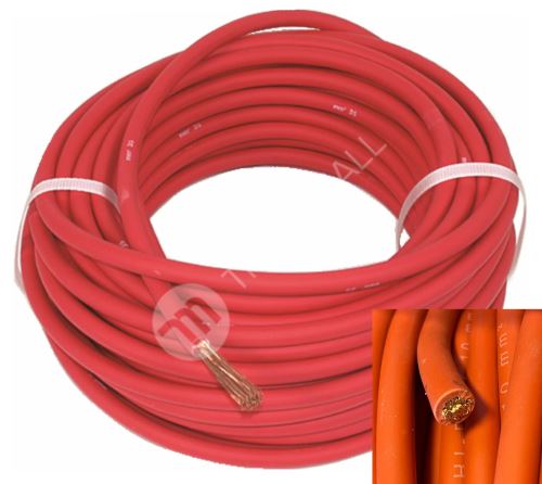 Akumulátorový kabel - červený 1m