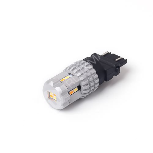 LED T20 (3157) bílá/oranžová, 12V, 12LED SMD
