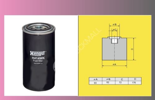 filtr naftový IVECO EUROCARGO jemný-HENGST /WK9056/