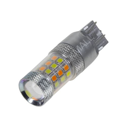 LED T20 (7443) bílá/oranžová, 12V, 42LED/2835SMD
