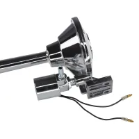 Singl-fanfára 640mm, chromová, hluboký tón bez kompresoru (1)