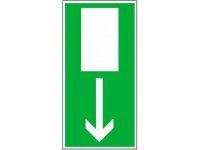 Tabulka - Nouzový východ 15 x 30 cm