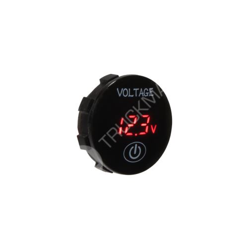 Digitální voltmetr 5-36V červený s ukazatelem stavu baterie