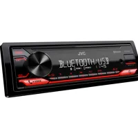 JVC autorádio bez mechaniky/Bluetooth/USB/AUX/červená barva podsvícení/odním.panel (1)