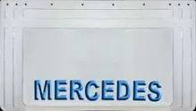 zástěra kola MERCEDES 640x360-pár--bílá--modré písmo