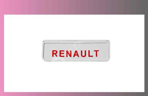 zástěra kola RENAULT- 600x180-pár-přední-bílá-červené písmo