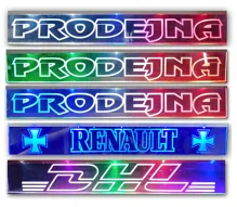 Světelná tabulka LED 50x7cm USB