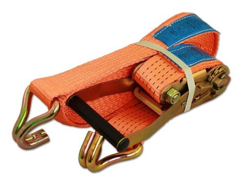 Upínací pás 6 m/5 t s ráčnou a 2 háky