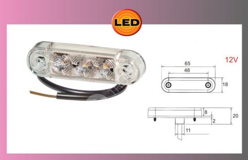 LED-PRO-SLIM-bílé 12V +kabel