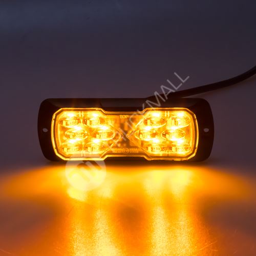PROFI LED výstražné světlo 12-24V 11,5W oranžové ECE R65 114x44mm