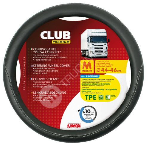 Potah na volant 44-46cm černý CLUB Premium