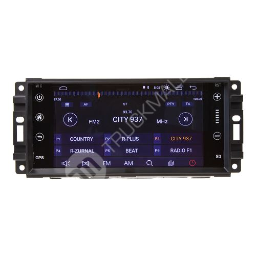 Autorádio pro Jeep 7" LCD, Android, WI-FI, GPS, Carplay, Mirror link, Bluetooth, 3 x USB