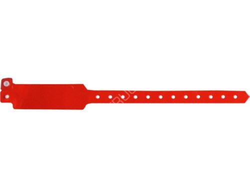ID náramek - neon red BVP 725 - červená lesklá SUNFIRE