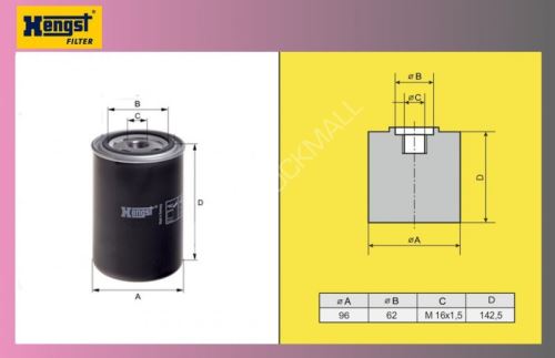 filtr naftový DAF 95XF-HENGST