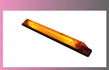 světlo obrys.LED oranžoné 12/24V- 250x19- HOR