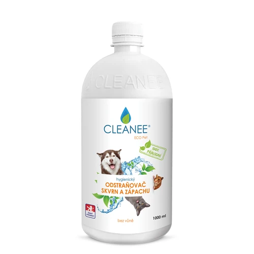 CLEANEE EKO Pet hygienický odstraňovač skvrn a zápachu po domácích mazlíčcích - náhradní náplň 1 L