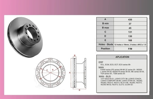 kotouč brzdový MAN TGA,F2000-MERITOR