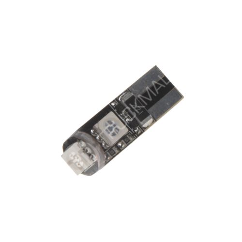 x LED T10 červená, 12V, 3LED/3SMD